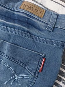 Light Blue Denim Shorts