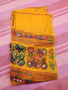 Ethnic Yellow Dupatta