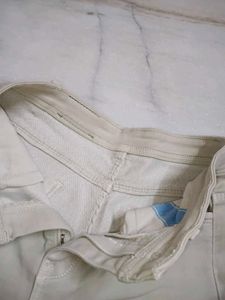 Cream Cargo Pants