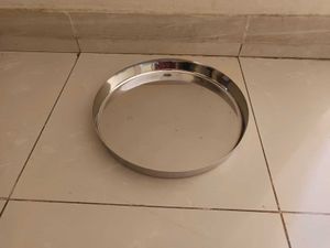 Unused Stainless Steel Thali Plate
