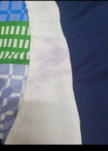 Elegant Embroidered Blue&amp;White anarkali Kurta used