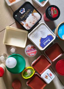 Assorted Food Containers &amp; Tubs