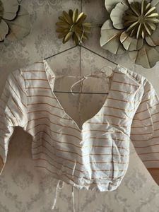 Striped Cotton Blouse