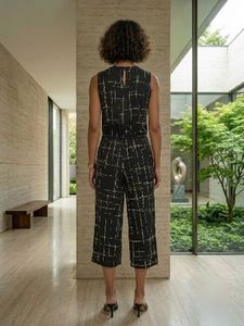 Chic Sleeveless Printed Jumpsuit