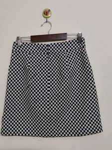 Checkered Mini Skirt