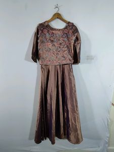 Light Brown Ethnic Gown (Women's)