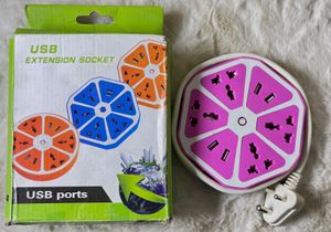 Multi-Socket Power Strip with USB