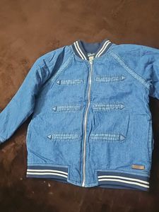 Kids Denim Bomber Jacket