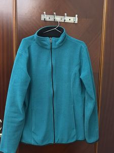 Teal Fleece Jacket - Cozy & Warm