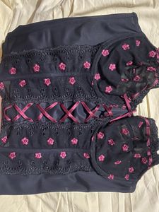Floral Embroidered Bra