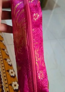 Pink Floral Pouch