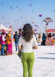 Stretchable Green Leggings