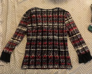 Stylish Ruffled Print Top