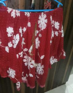 Boho Floral Off-Shoulder Top