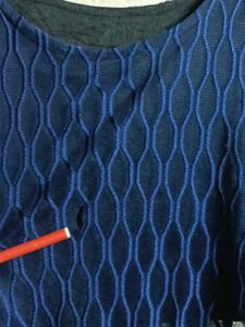 Girls Navy Blue Lace Top