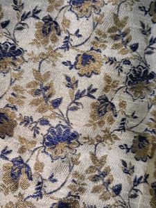 Boys Floral Print Kurta Pajama Set | Cream &amp; Royal