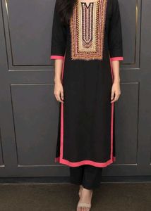 Elegant Embroidered Kurta