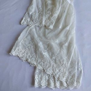 Boho White Lace Kimono Dress 🎀✨️