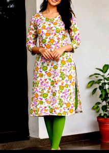 Floral Print Kurta