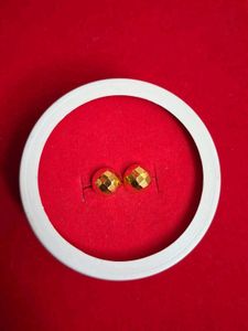 Gold Ball Stud Earrings