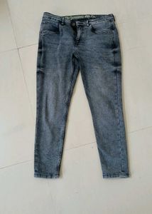 Washed grey Denim Jeans
