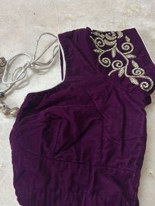 Purple Embellished Blouse