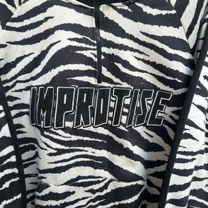 Zebra Print Pullover