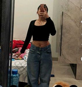 Black Long Sleeve Top
