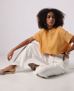 Encrusted Trendy Cropped Top