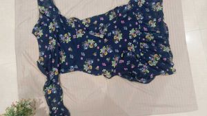 Floral Print Wrap Dress one piece