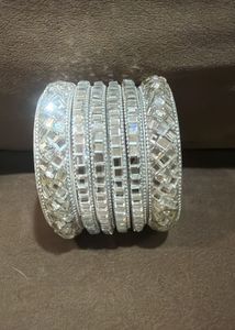 Sparkling Crystal Bangle Set