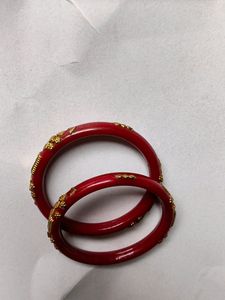 New Bangles Chilli Red Maroon Colour