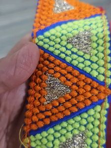Vibrant Embroidered Borderlace