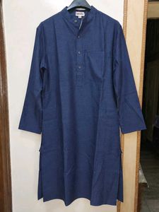 Fabindia Blue Wool Long Kurta ✨️New✨️
