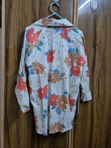Floral Print Button-Up Shirt