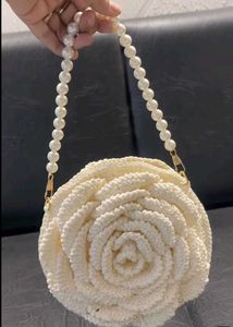 crochet rose bag