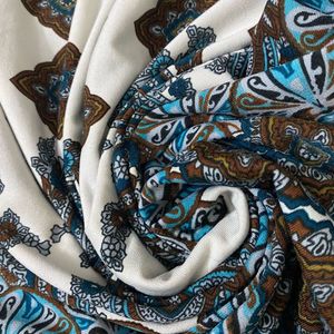 Chocolate Boho Paisley Print Wrap Dress
