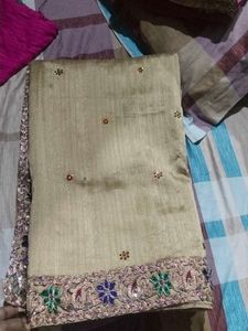 Elegant Embroidered Saree