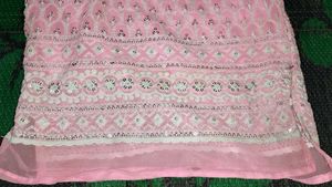 Pink Embroidered Tunic Top