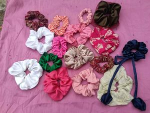 Assorted Satin Scrunchies(Set of 17)