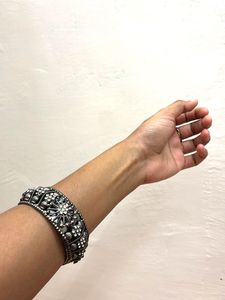 Oxidized Silver Ghungroo Jhumkas &amp; Bangle Set