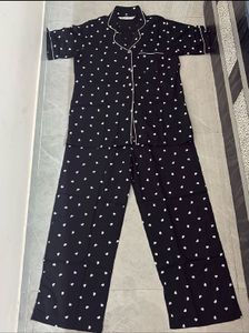 Purple,Black &amp; Floral Pajama Set