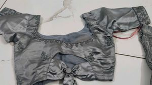 Elegant Grey Dress Material