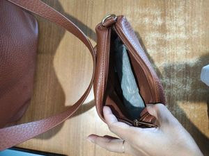 Chic Brown Faux Leather Tote Bag