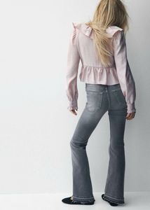 Flared Grey Wash Jeans
