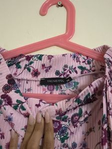 Floral Print Ruffle Skirt