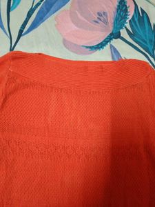 Orange Knit Sweater