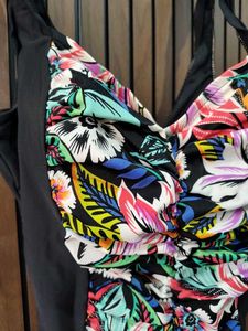 Chic Floral One-Piece Swimsuit Monokini Bikini