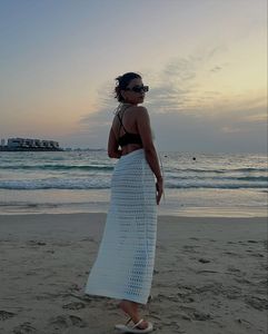 White Beach Crochet Dress