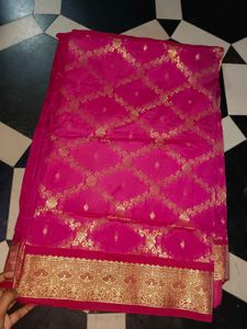 PINK BANARASI PATTU SAREE